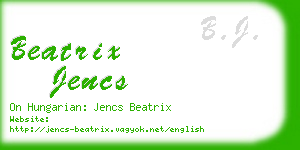 beatrix jencs business card